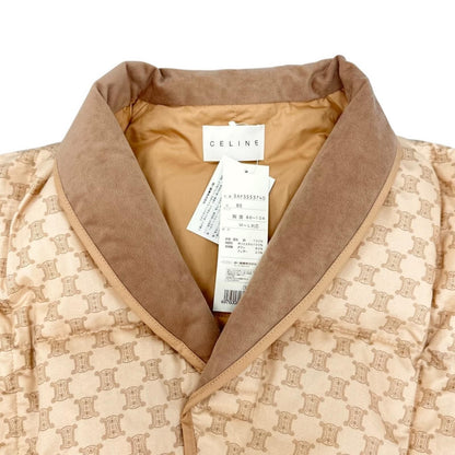 Celine Cotton 100% Macadam Three Par Quilted Down Vest Brown — view 2