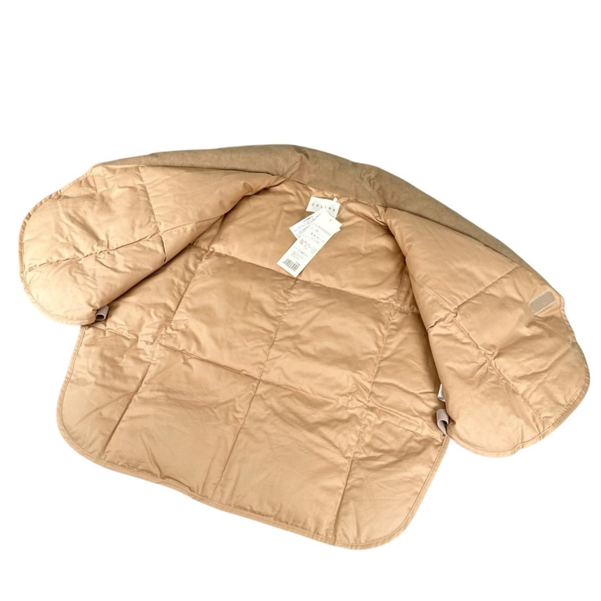 Celine Cotton 100% Macadam Three Par Quilted Down Vest Brown — view 4