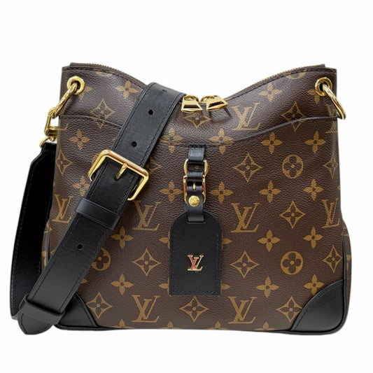 Louis Vuitton Odeon NM PM Monogram Shoulder Bag Canvas Brown