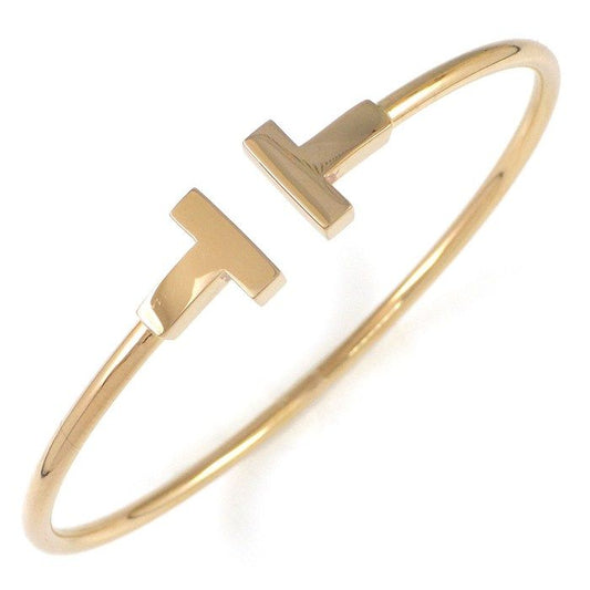 Tiffany & Co Bangle T Wire 18K Pink Gold Bracelet
