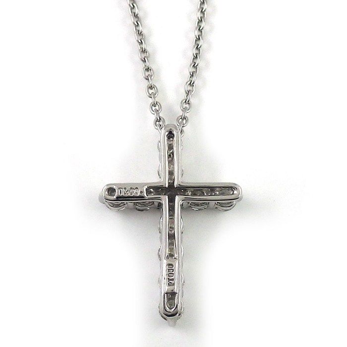 Tiffany & Co Necklace Small Cross Diamond — view 2