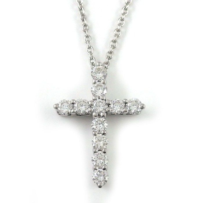 Tiffany & Co Necklace Small Cross Diamond