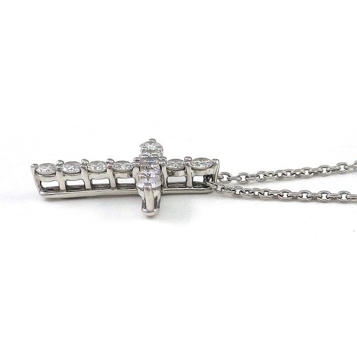Tiffany & Co Necklace Small Cross Diamond — view 3