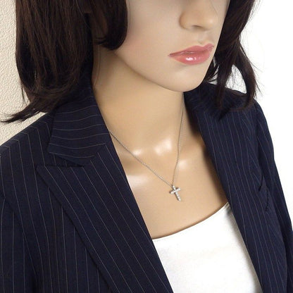Tiffany & Co Necklace Small Cross Diamond — view 6