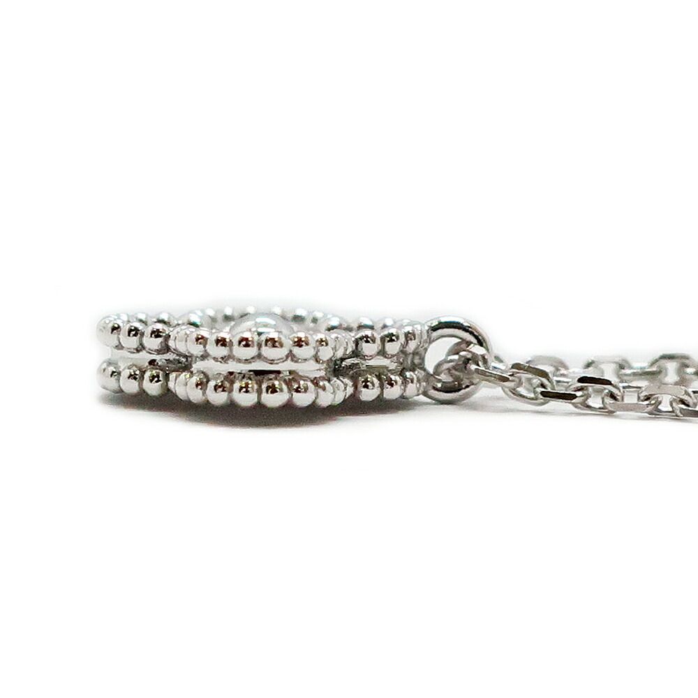 Van Cleef & Arpels Sweet Alhambra Necklace 18K White Gold Diamond — view 4