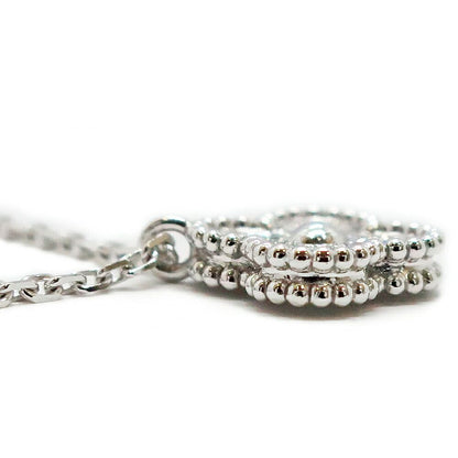 Van Cleef & Arpels Sweet Alhambra Necklace 18K White Gold Diamond — view 2