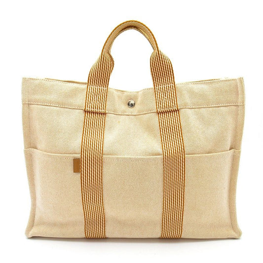 Hermes New Fourre Tout MM Toile H Tote Bag Orange