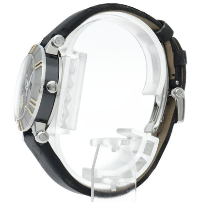 Tiffany & Co Atlas Watch SS Leather Black — view 3