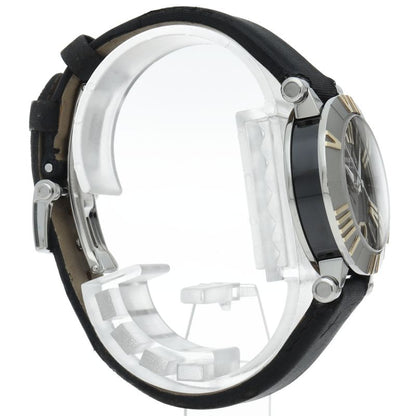 Tiffany & Co Atlas Watch SS Leather Black — view 4