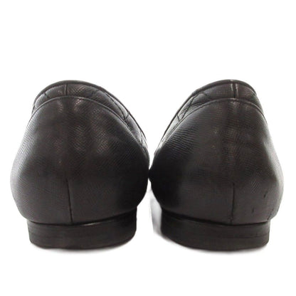 Chanel Ballerina Quilted Flat Pumps Leather CC Logo Cap Toe Black — view 3