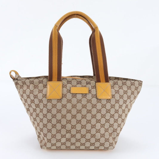 Gucci GG Canvas Leather Tote Bag Shoulder