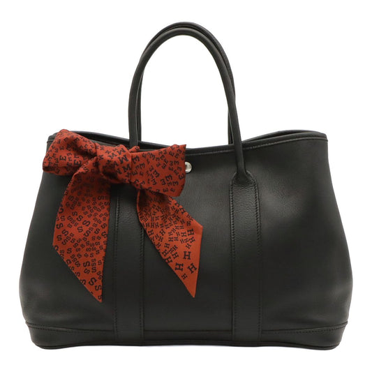 Hermes Garden Twilly TPM Alphabet Logo Tote Bag Voga River Leather Black