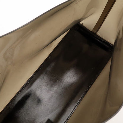 Gucci Plastic Bamboo Shoulder Bag Vinyl Leather Black — view 6