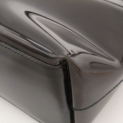 Gucci Plastic Bamboo Shoulder Bag Vinyl Leather Black — view 3