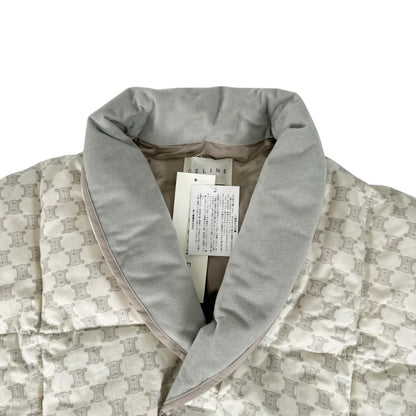 Celine Cotton 100% Macadam All Over Print Three Par Down Vest Greige — view 3