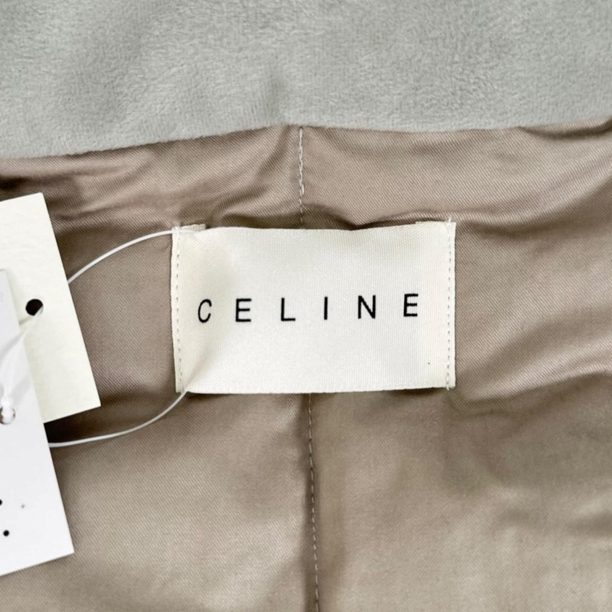 Celine Cotton 100% Macadam All Over Print Three Par Down Vest Greige — view 5