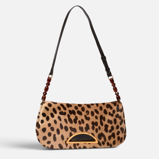 Dior Calf Hair Bag Malice Pearl Leopard Galliano