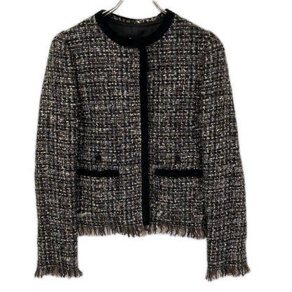 Dolce & Gabbana Tweed Jacket Lining Leopard 40