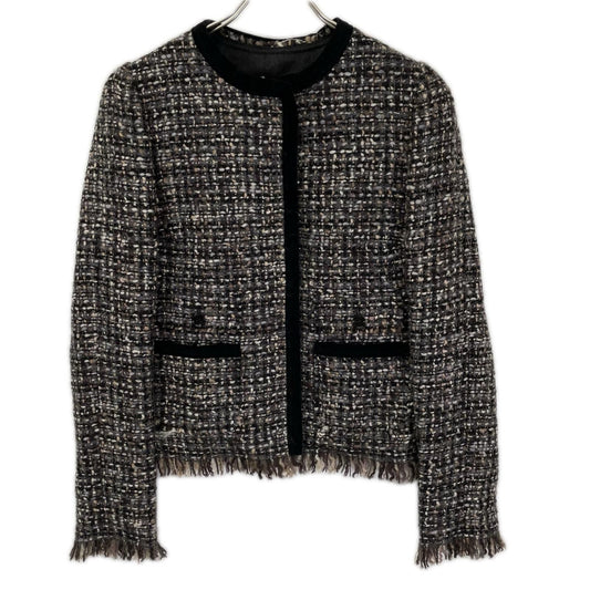 Dolce & Gabbana Tweed Jacket Lining Leopard 40
