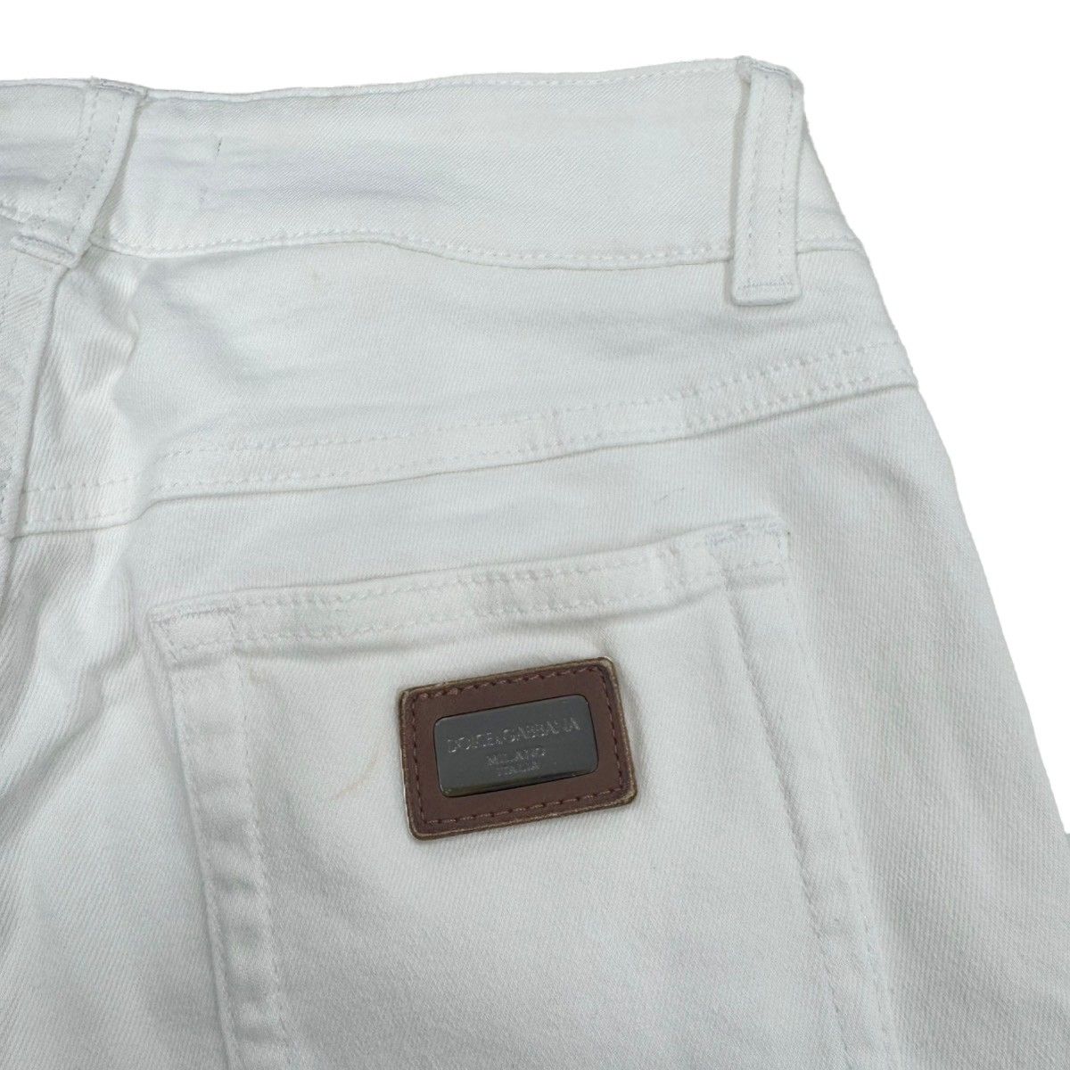 Dolce & Gabbana Denim Pants White 38 — view 6