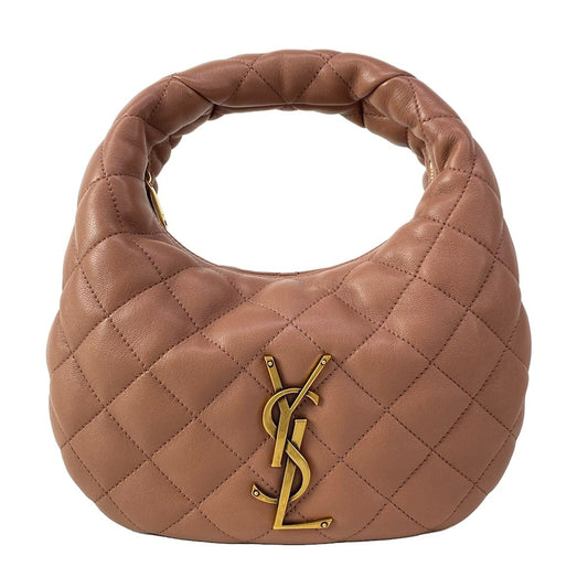 Saint Laurent Paris Handbag Icarino Brown Quilted Leather