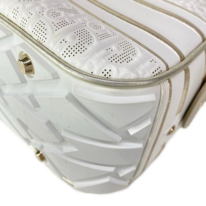 Dior Vibe Bowling Bag White Gold 2-Way Leather — view 6