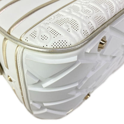 Dior Vibe Bowling Bag White Gold 2-Way Leather — view 7