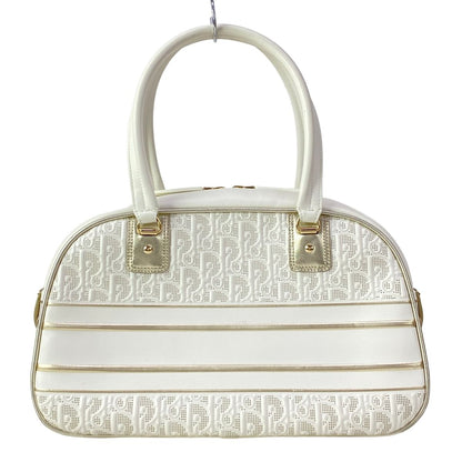 Dior Vibe Bowling Bag White Gold 2-Way Leather — view 3
