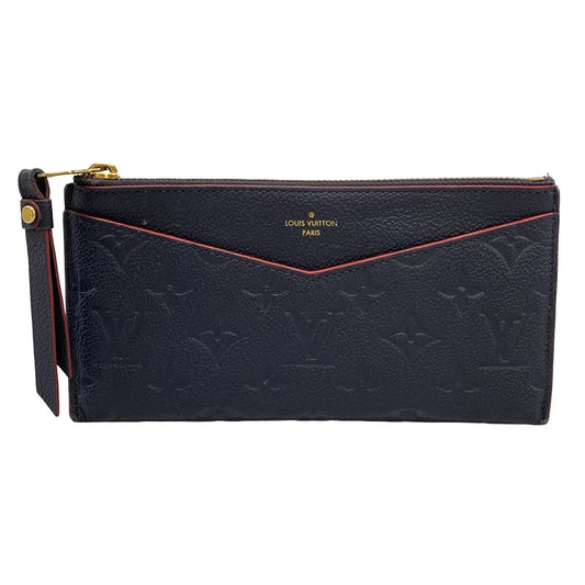 Louis Vuitton Clutch Monogram Empreinte Pochette Melanie BB Marine Rouge