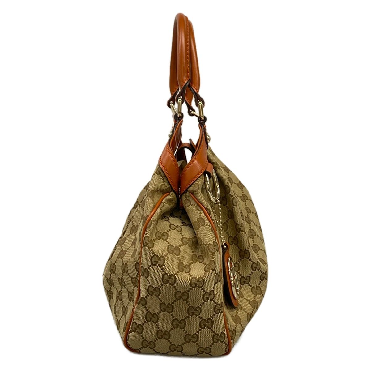 Gucci Tote Bag Sukey Beige Brown Light Leather — view 2
