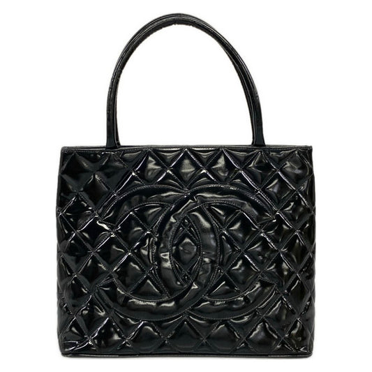 Chanel Tote Bag Reissue Black Gold Leather