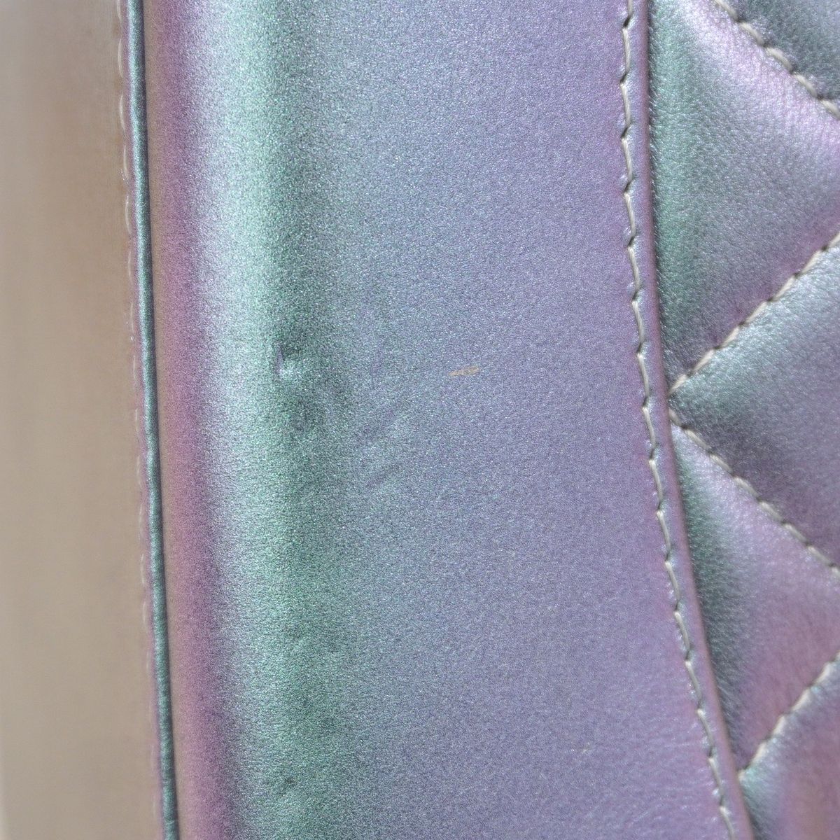 Chanel Backpack Quilted Lambskin Aurora Silver — view 6