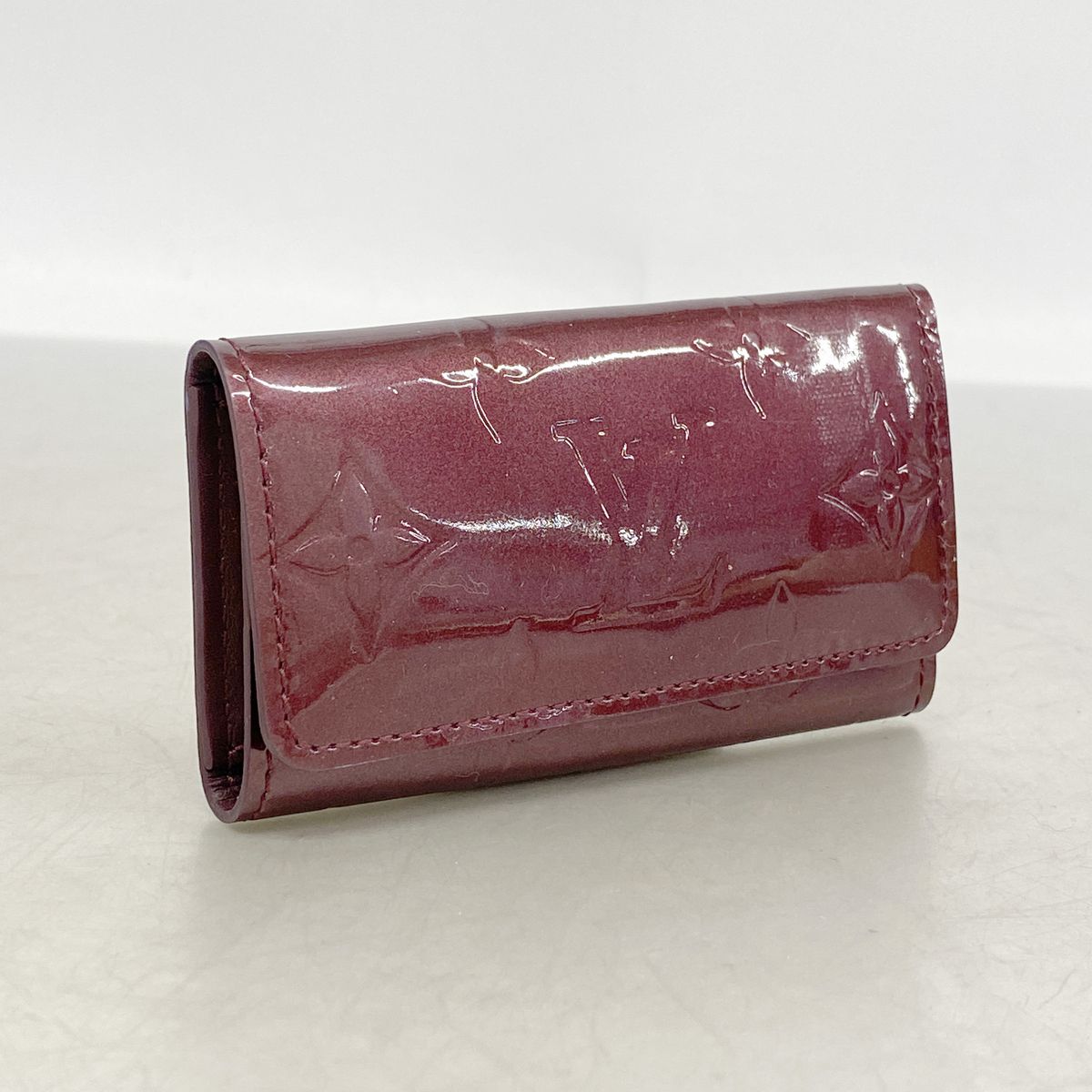 Louis Vuitton Key Case Vernis Multicles 4 Rouge Fauvist Key Holder — view 2