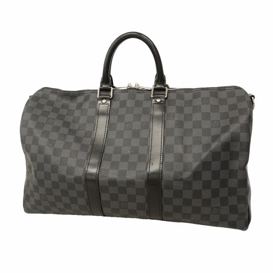 Louis Vuitton Boston Bag Damier Graphite Keepall Bandouliere 45 Black