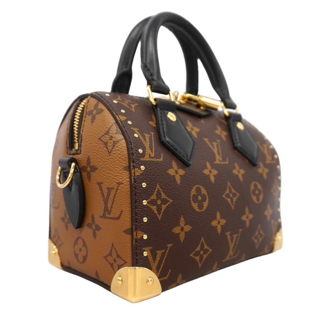 Louis Vuitton Handbag Monogram Reverse Speedy Trunk 20 Brown 2-Way Bag — view 2