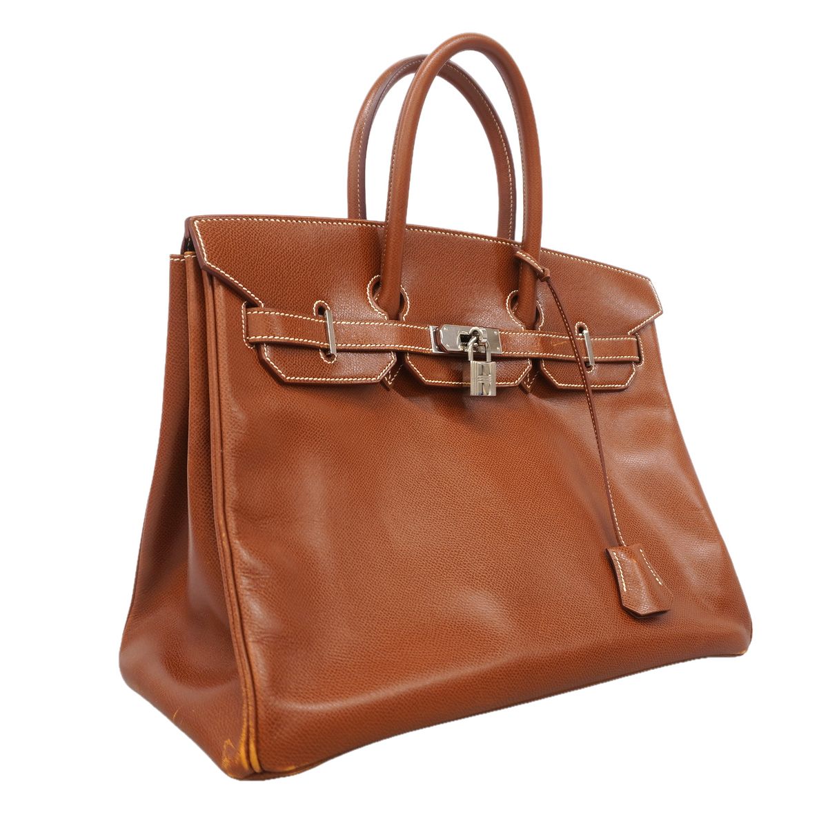 Hermes Handbag Birkin 35 Veau Epsom Noisette Silver — view 2