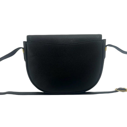 Saint Laurent Eve Vintage YSL Logo Leather Shoulder Bag Pochette Black — view 3