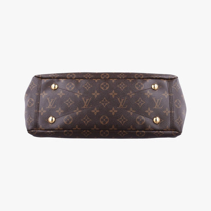 Louis Vuitton Pallas Monogram Brown Aurore Canvas Calfskin Handbag — view 3