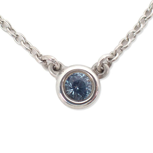 Tiffany & Co 925 by the Yard Aquamarine Necklace