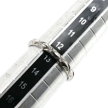 Chanel Platinum Quilted Diamond Ring — view 6