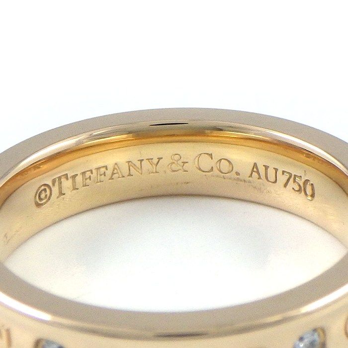 Tiffany & Co Ring 1837 Narrow Diamond 18K Pink Gold — view 3
