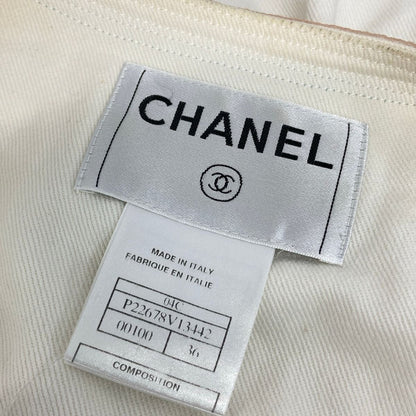 Chanel Jacket S Ivory Dark Green Multi 36 — view 3