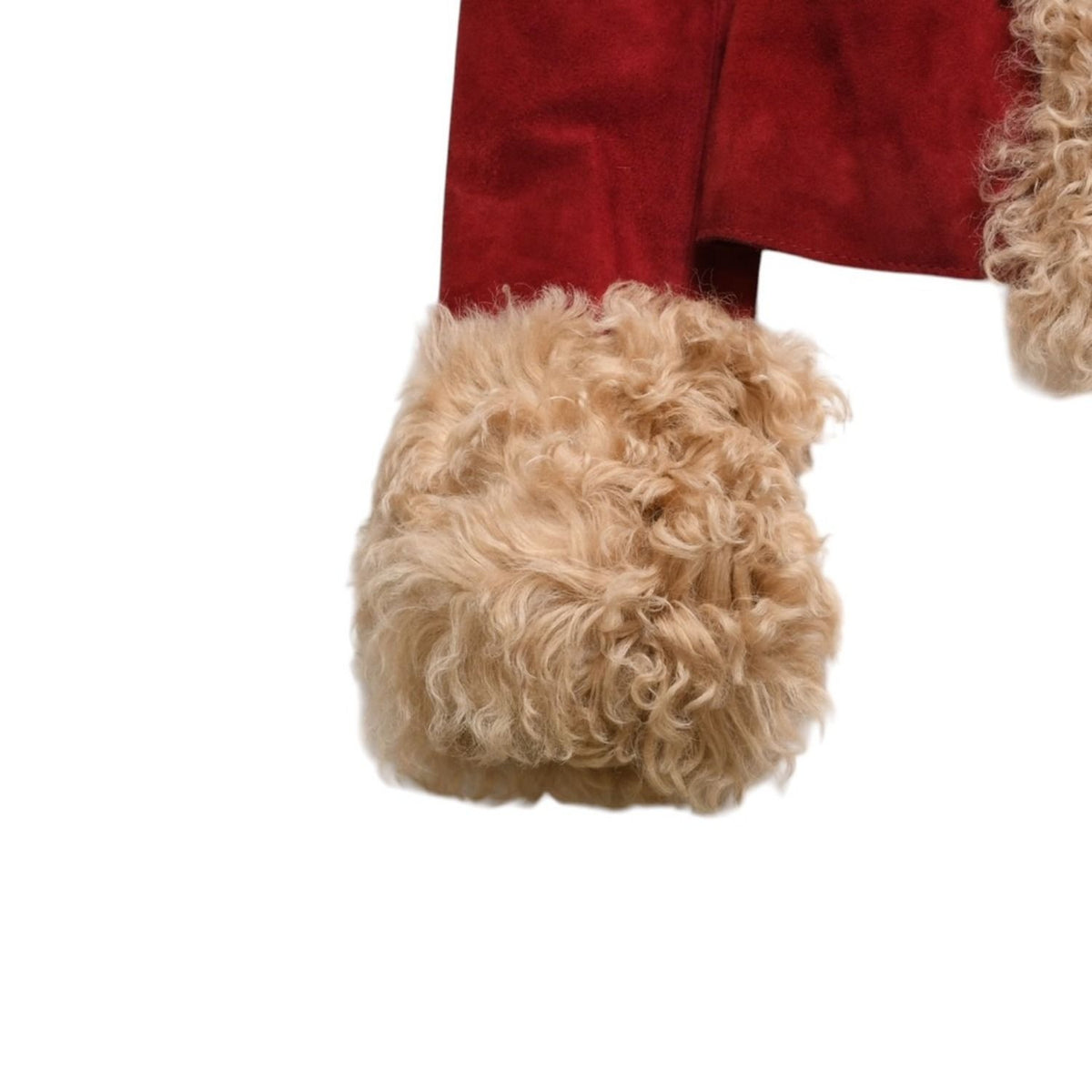 Dolce & Gabbana Suede Vintage Fleece Jacket Polyester Red — view 5