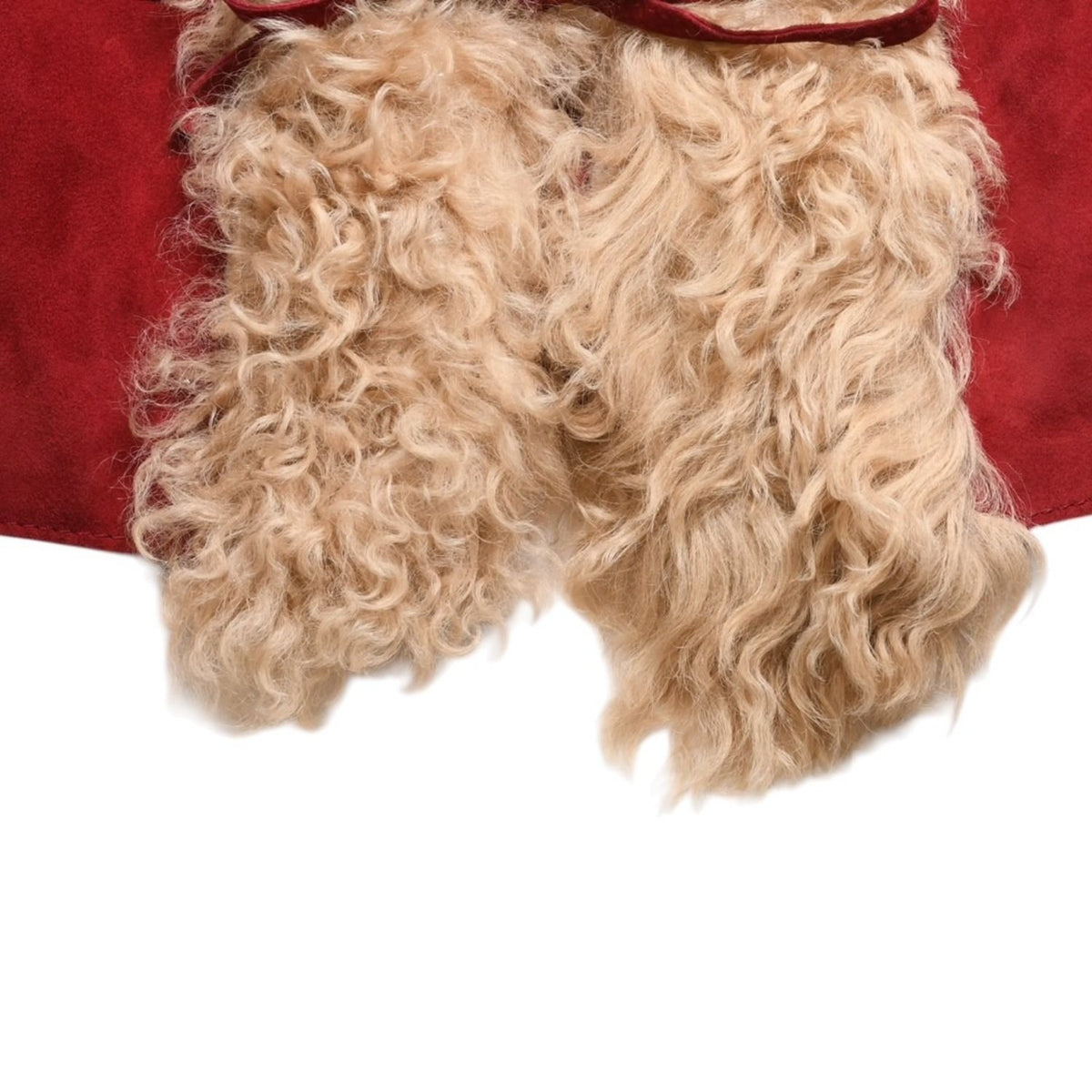 Dolce & Gabbana Suede Vintage Fleece Jacket Polyester Red — view 6