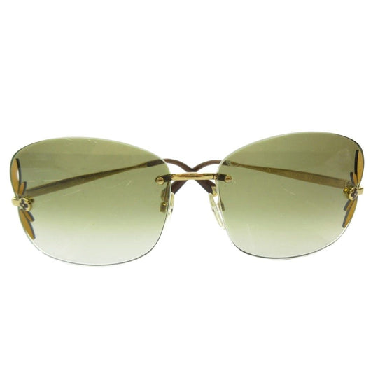 Louis Vuitton Lilly Lily Sunglasses Eyewear Monogram Flower Logo Gold Colored