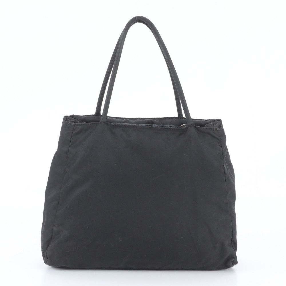 Prada Tessuto Nylon Triangle Logo Tote Bag Shoulder — view 3