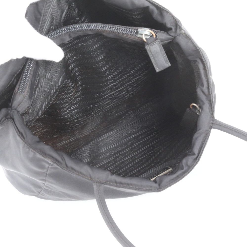 Prada Tessuto Nylon Triangle Logo Tote Bag Shoulder — view 7
