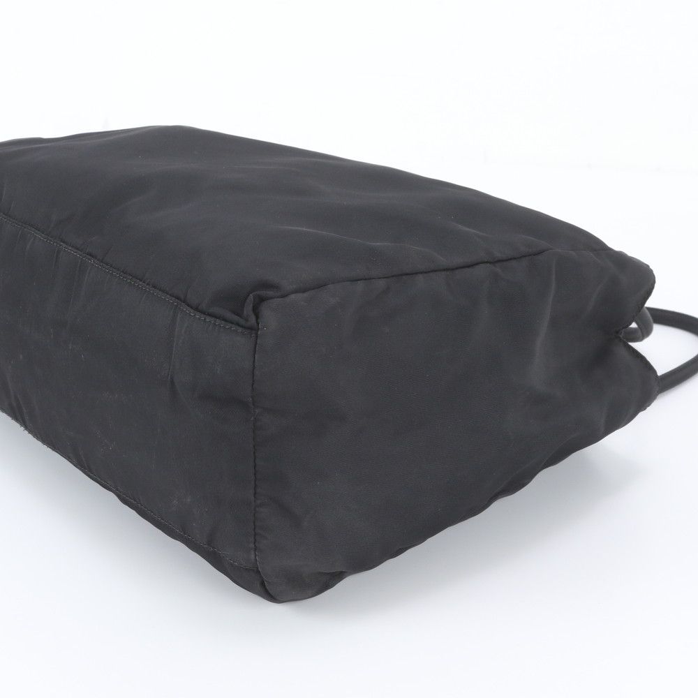 Prada Tessuto Nylon Triangle Logo Tote Bag Shoulder — view 4