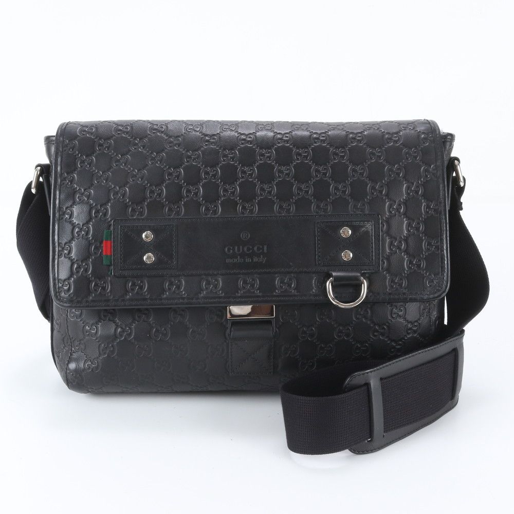 Gucci Guccissima Leather Shoulder Bag Crossbody Messenger Business
