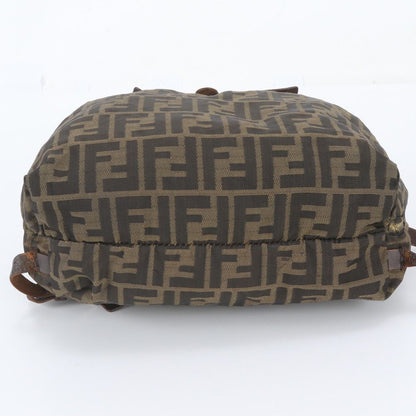Fendi FF Zucca Leather Backpack Shoulder Bag Brown — view 6
